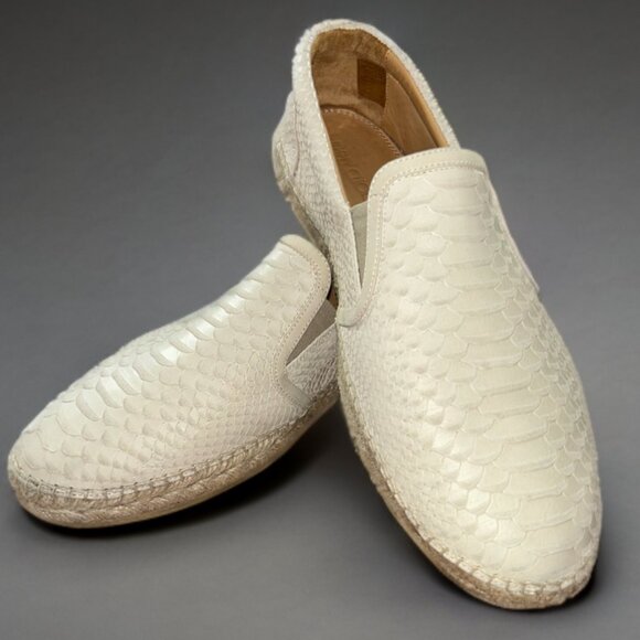 Jimmy Choo Men\'s beige ‘Vlad’ leather espadrilles / Pre-Owned main image 5
